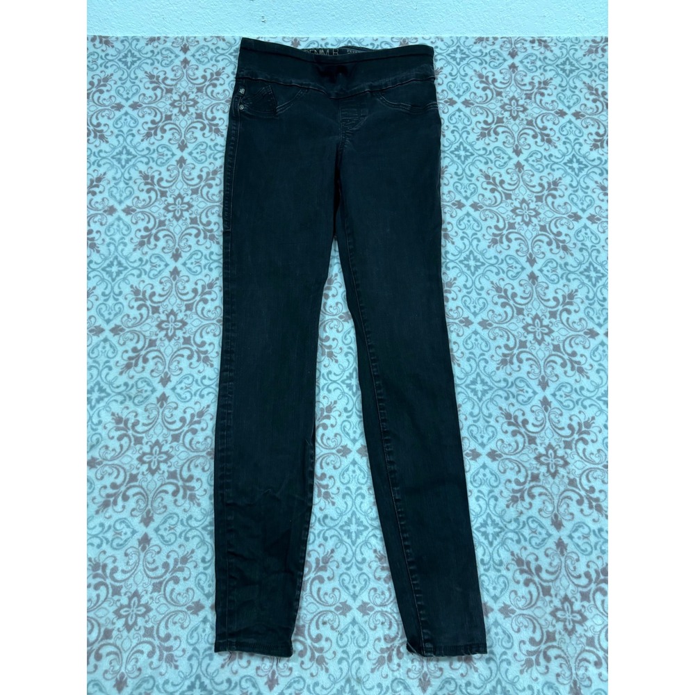 Rock & Republic Denim Rx Fever Pull On Black Skinny Jeans Slimming Cure